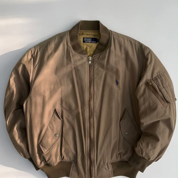 [L] 폴로 랄프로렌 90s 플라이트 ma-1 봄버 자켓