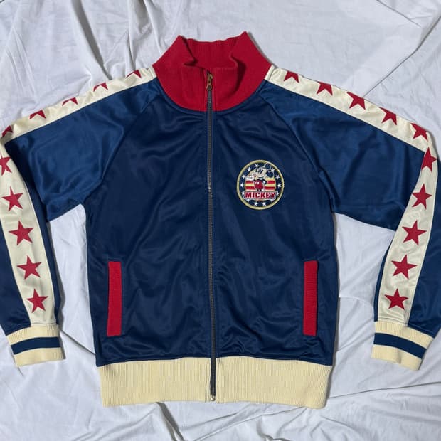 디즈니 미키마우스 스타패턴 트랙탑 성조기