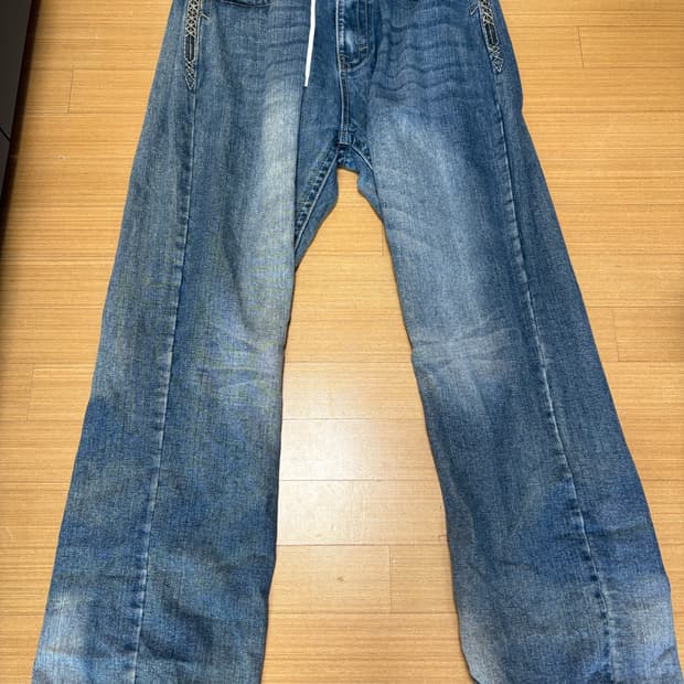 일본 빈티지 와이드 데님팬츠
