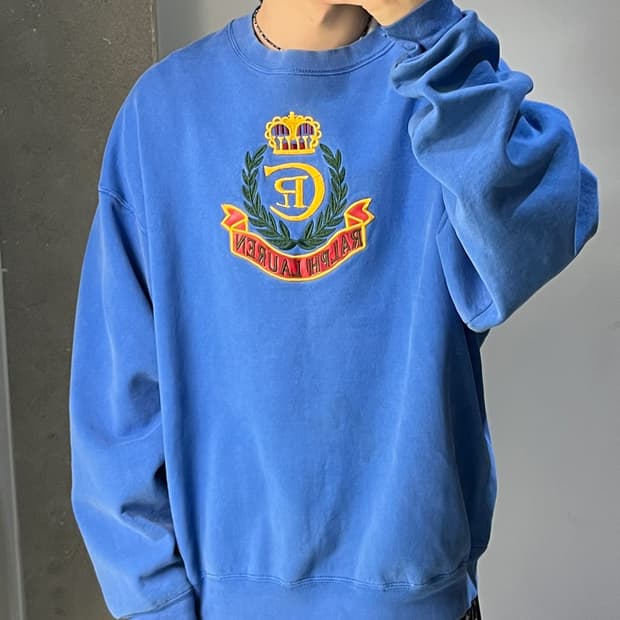  폴로랄프로렌 90's 크라운 크레스트 로고 스웻셔츠