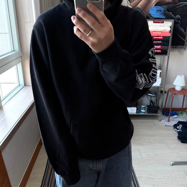 슈프림 엠브로이더리 후드티