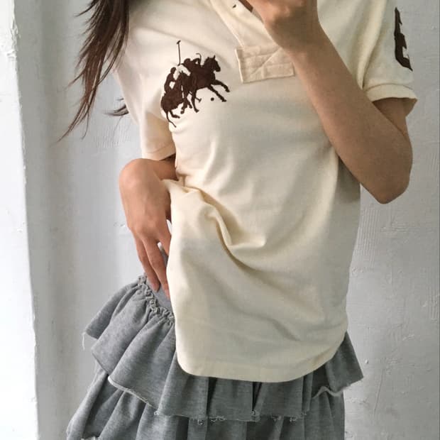 Polo 폴로 랄프로렌 아이보리 빅포니 PK 카라티셔츠