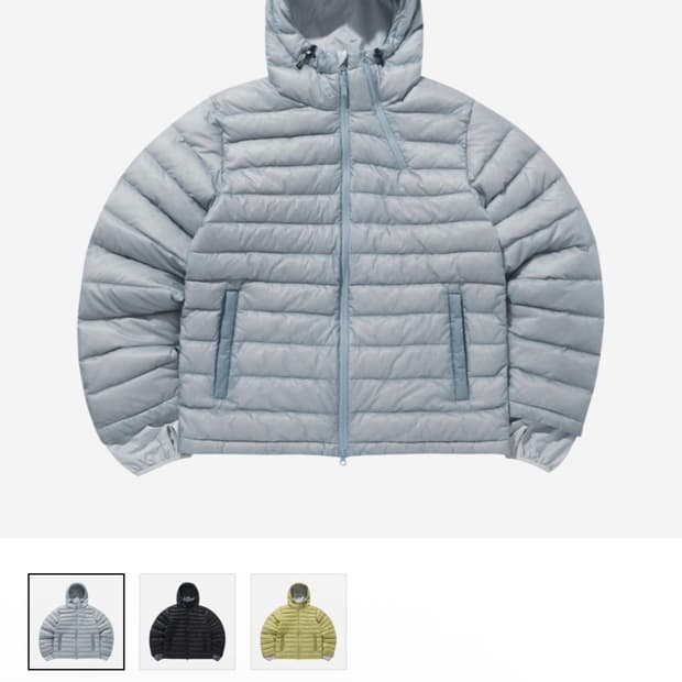 산산기어 서픽스 퍼퍼 자켓 스카이블루 23fw 2사이즈