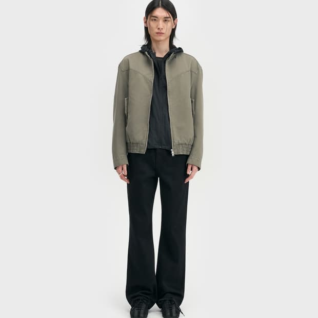 벨리에 트루 스트레이트 데님 팬츠 원 워시드 블랙 34