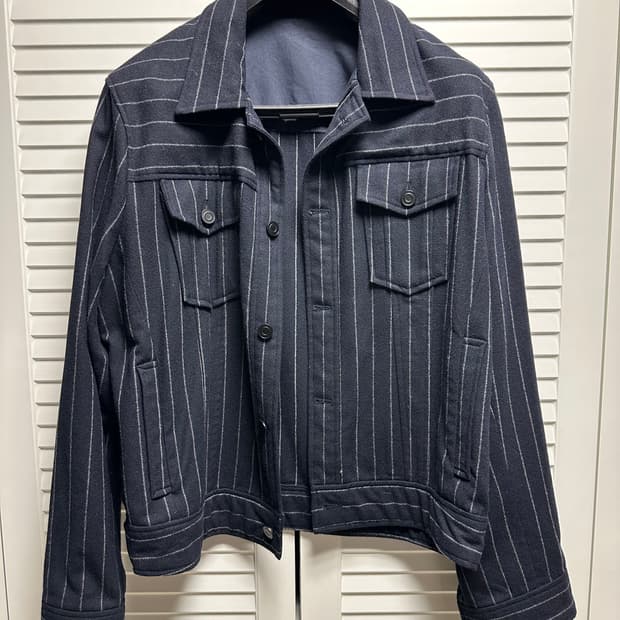 DNSR 디앤써 이동욱 스트라이프 울 자켓