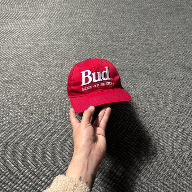 90s USA 미제 버드와이저 6패널 빈티지 볼캡 모자