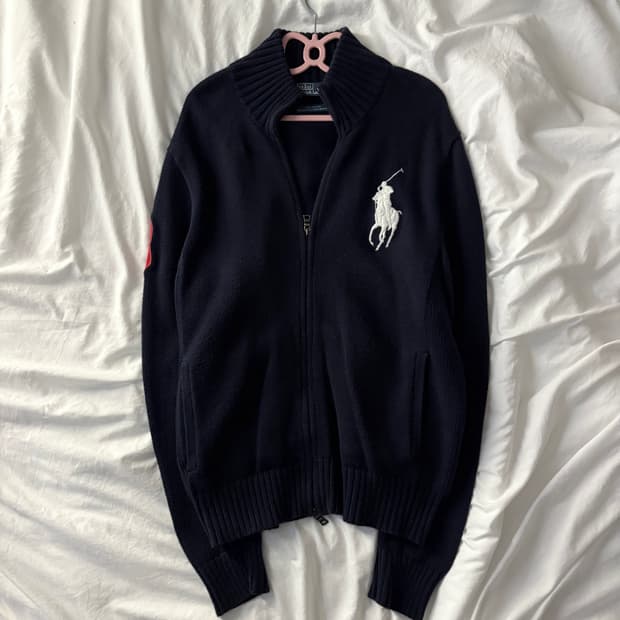 폴로 빅포니 네이비 집업