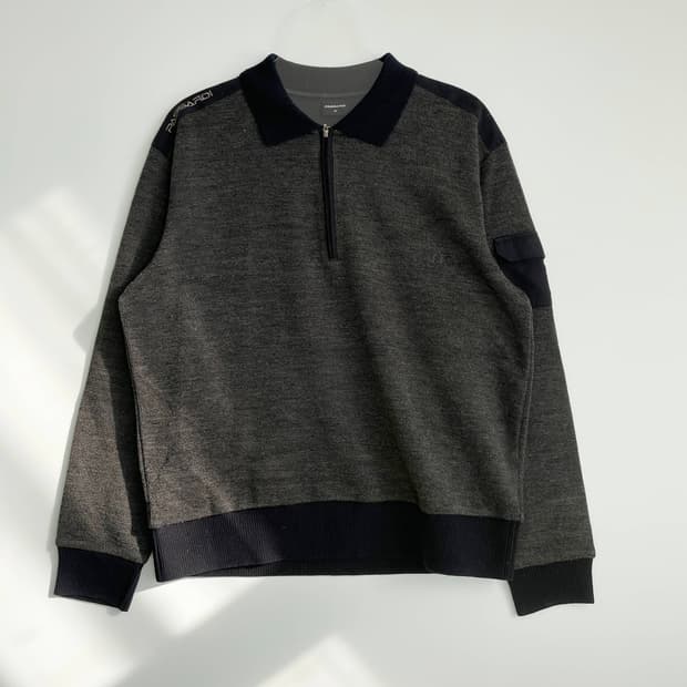 D2 파사디 파사르디 하프 집업 니트 셔츠 105사이즈