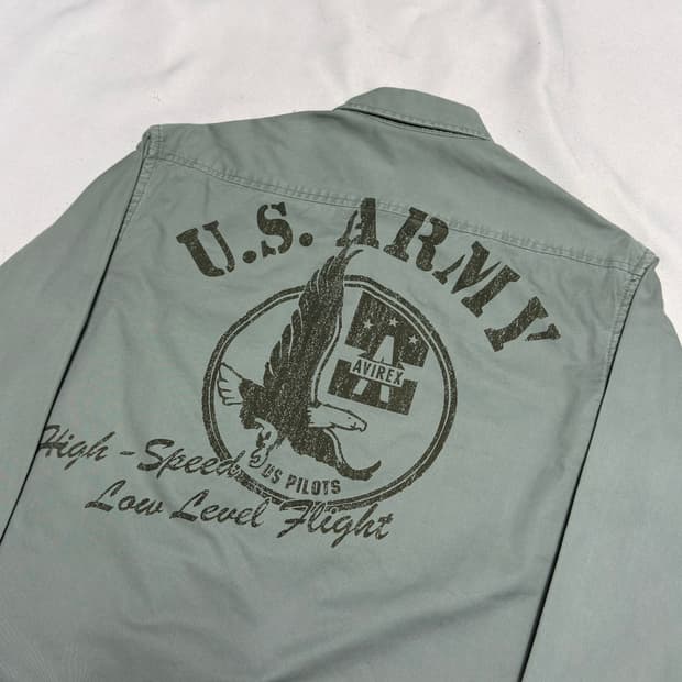 L 아비렉스 LTD USA 밀리터리 셔츠