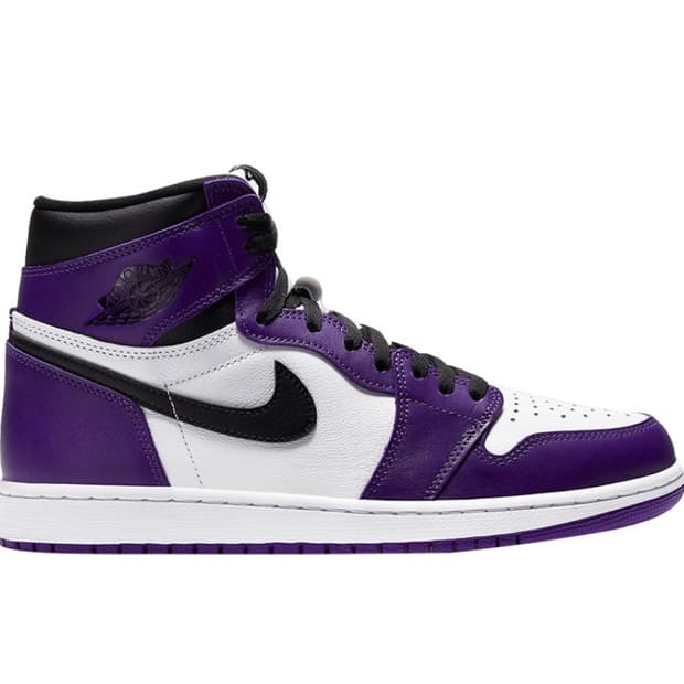 GS 조던 1 레트로 하이 OG 코트 퍼플 240 5.5y