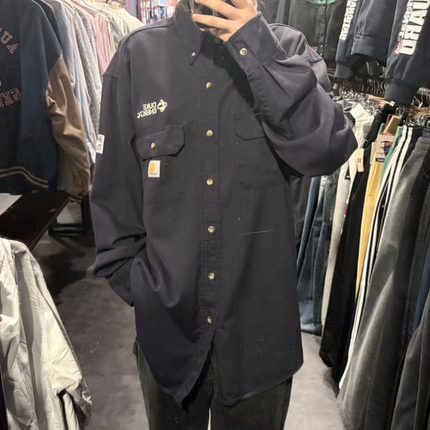 [IM] Carhartt 칼하트 긴팔 셔츠 투포켓 딥네이비