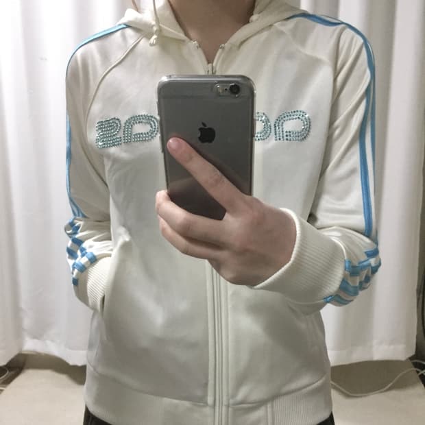 아디다스 흰하 화이트 하늘 시나모롤 큐빅 후플 져지