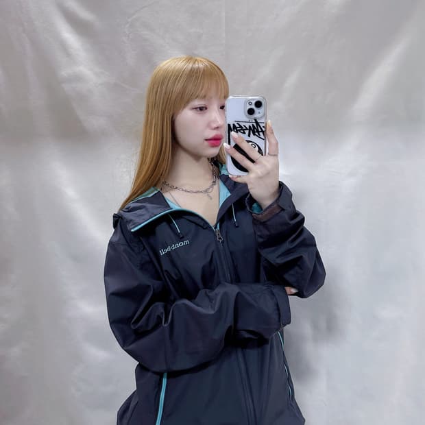 몽벨 그레이 바람막이 