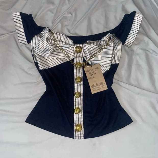 d.i.a 반팔 일본빈티지 빈티지 블라우스 마즈깔 다이아 희귀매물 긱시크