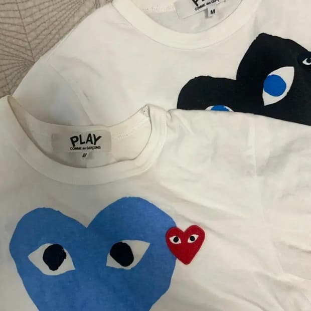 꼼데가르송 빅하트 레드와펜 반팔