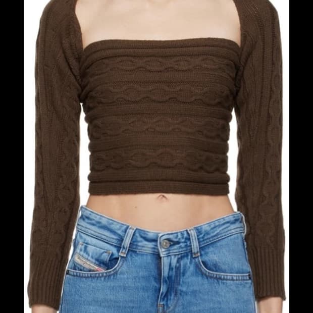 gimaguas 2way 니트 탑 볼레로 가디건 S