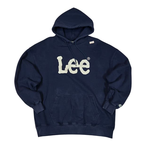 ✨ (바배) Lee 리 빅로고 네이비 후드티 