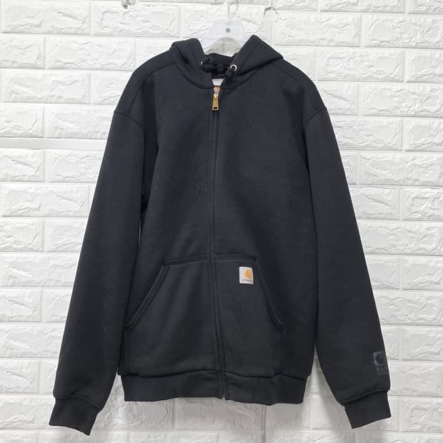 칼하트 블랙 써멀 후드집업 L