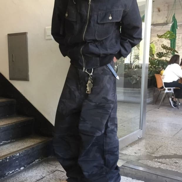 데님 자켓 패딩 L