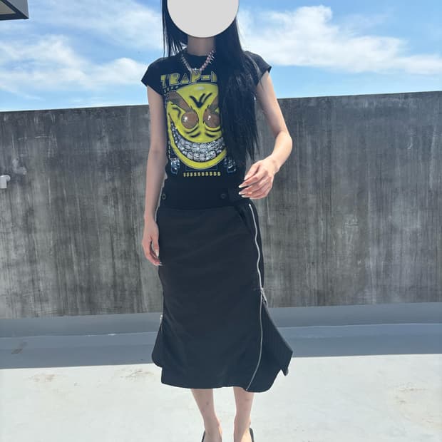 Sakai 사카이 봄버 해체 스커트 