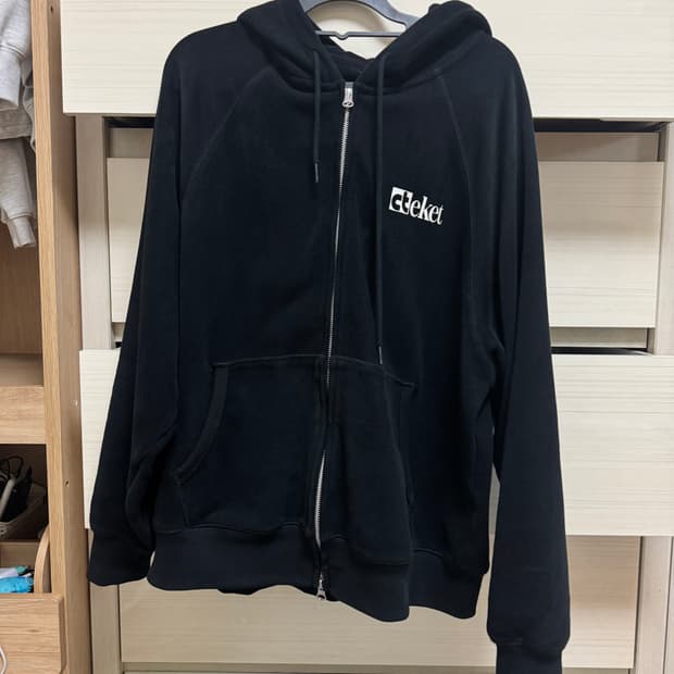 (M) 테켓 후드집업 Plan Zip-Up Hoodie Black