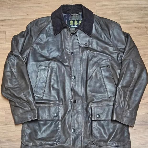 바버 비데일 레더 자켓 M, 100