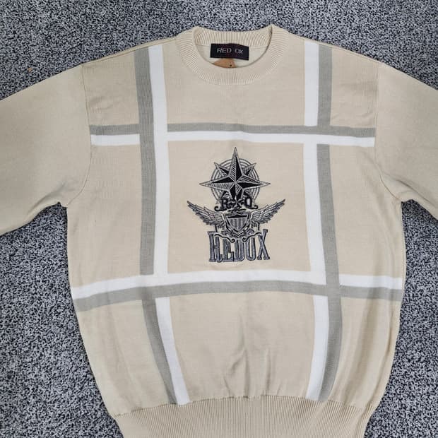//레드옥스(RED OX) 빈티지 그래픽 니트 L