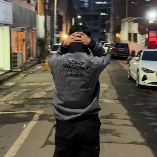 🇯🇵00s Crime Hickory stripe 워크자켓