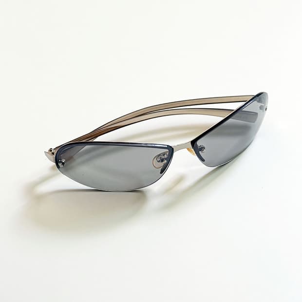 90s UNOSOLEIL 무테 스퀘어 쉴드 프레임 빈티지 선글라스