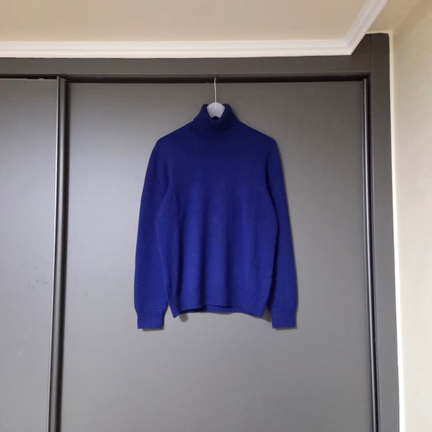 [46] 드루모어 메리노 롤넥 니트 블루 / 터틀넥 랜덤워크