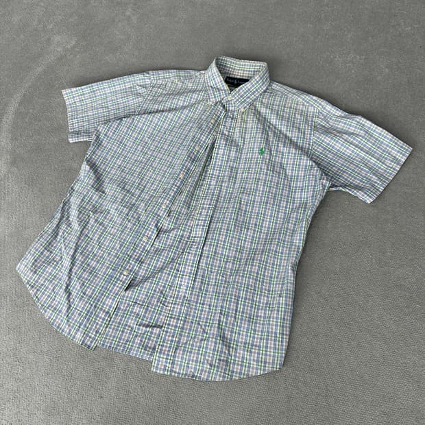 랄프로렌 반팔 체크셔츠 