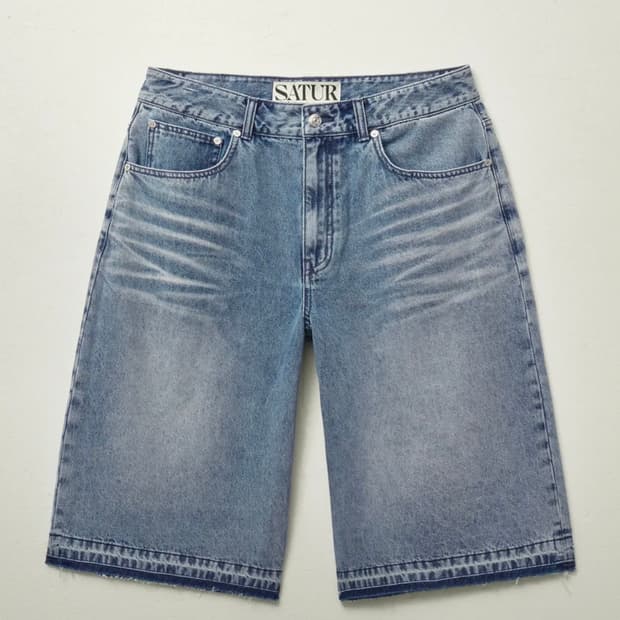세터 가봉 데님 버뮤다 팬츠 아이스 블루 멤버스데이