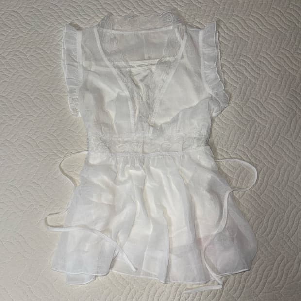 빈티지 블라우스 히메갸루 페어리 레이스 로걀