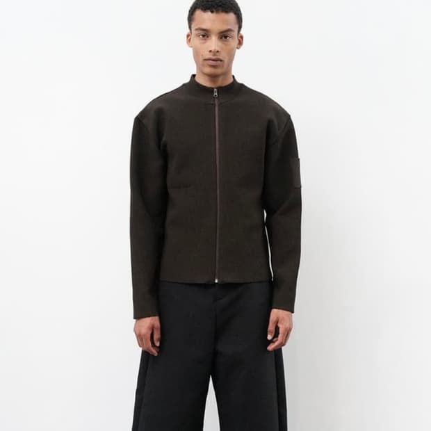 [L] 아모멘토 모크넥 집업 가디건