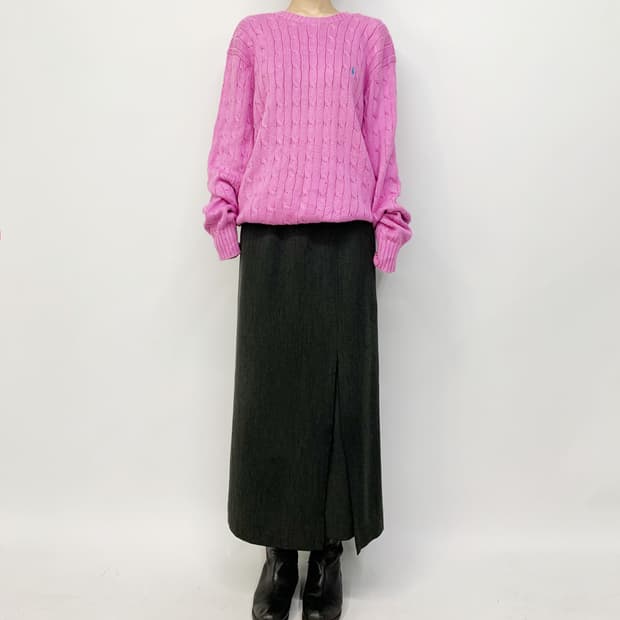  폴로 랄프 로렌 꽈배기 니트