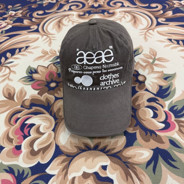 AEAE 빅로고 볼캡(카키)