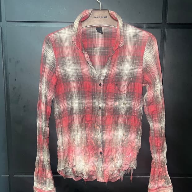 pledge bleach damaged wrinkle check shir