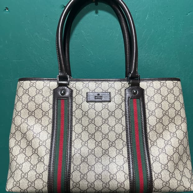 구찌 GG로고 슈프림 쇼퍼백