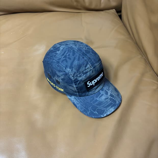 슈프림 캠프캡 모자 박스로고 22ss 밀리터리 레오파드 카모