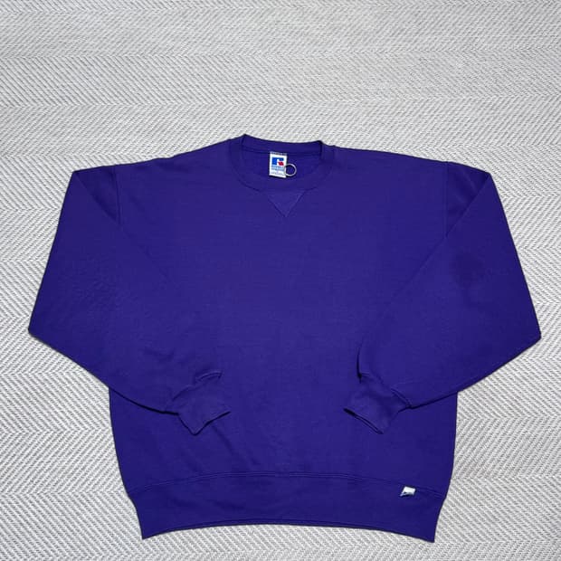 (L) 90s 빈티지 러셀 애슬레틱 퍼플(보라)맨투맨