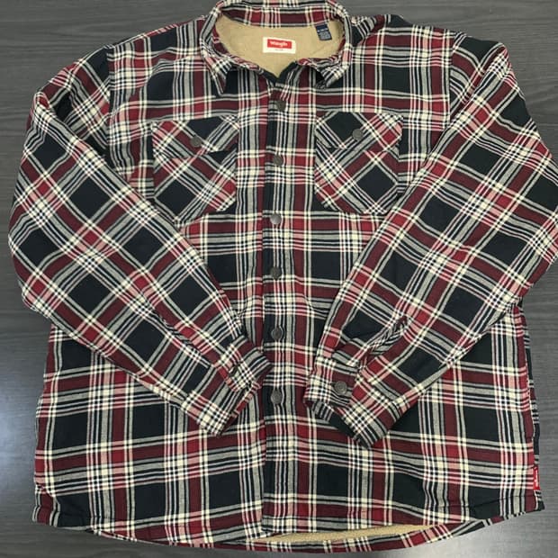 WRANGLER 랭글러 양털체크 셔츠