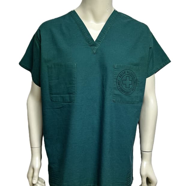 미국 미군 수술복 간호사 군의관 브이넥 반팔 티셔츠 (XL)