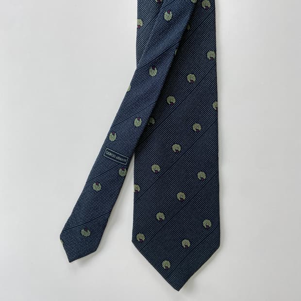 조르지오 알마니 명품 정품 카키넥타이(ARMANI)