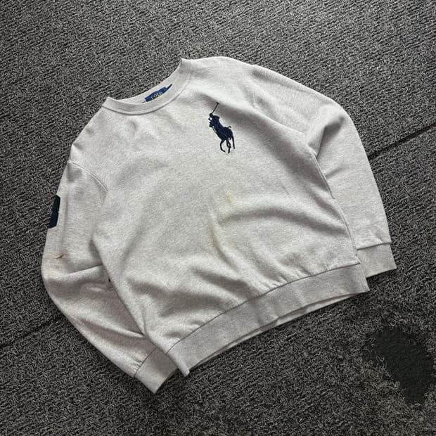 폴로 랄프로렌 빅포니 그레이 맨투맨 3396