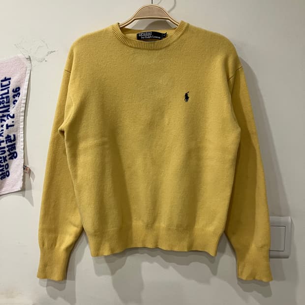 111 폴로 니트 옐로우