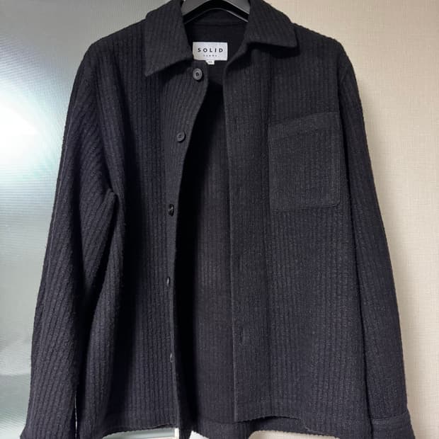 솔리드옴므 테리 니트 셔츠 자켓 46 solidhomme
