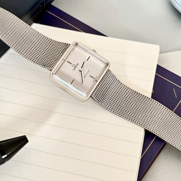 오메가 드빌 화이트골드 시계 / 정품감정 . 오버홀