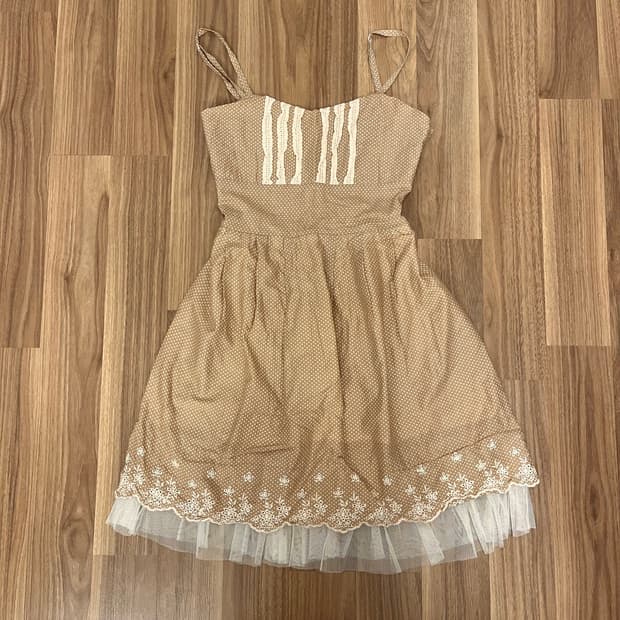 도트 땡땡이 레이스 원피스