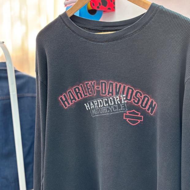 Vintage Harley Davidson Waffle T