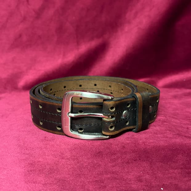 Marco 더블 펀치드 레더 벨트